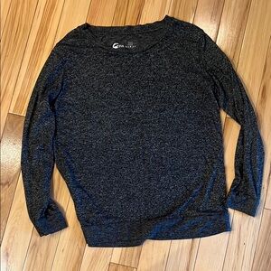 ZYIA Women's Crew Neck Sweater - Dark Gray